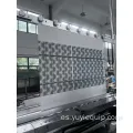 Unidad de costura automática de producción de persianas romanas con control inteligente PLC y corte automático de alambre por infrarrojos